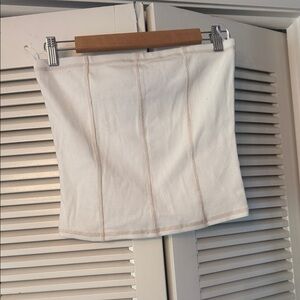 H&M Cream Mini Skirt